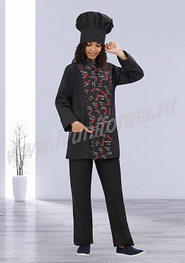Куртка повара женская арт. ПВ-01-08-ТС