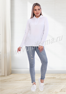 Рубашка – поло женская на молнии арт. ТР-14-48-ПИК