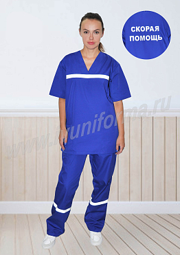 Костюм унисекс с логотипом для скорой помощи арт. СП-02-07-ТС